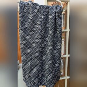 Charter Club Gray and Black A-Line Maxi Skirt